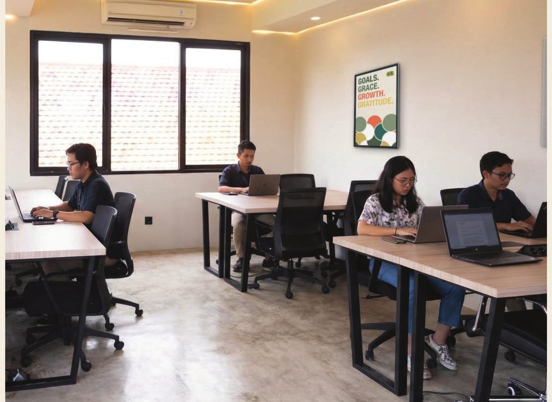 Office 7 — executive office with rice field view, Canggu